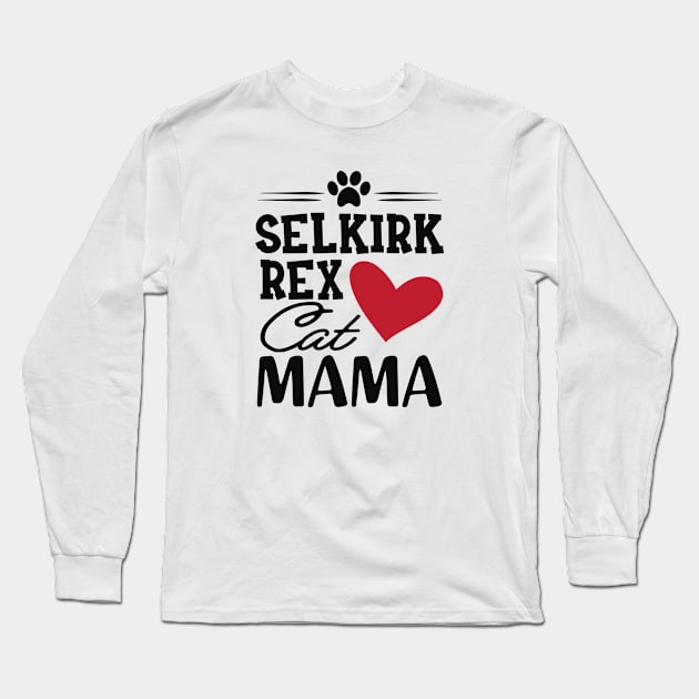 Silkirk Rex Cat Mama Long Sleeve T-Shirt by KC Happy Shop